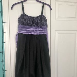 Black and Purple Dress